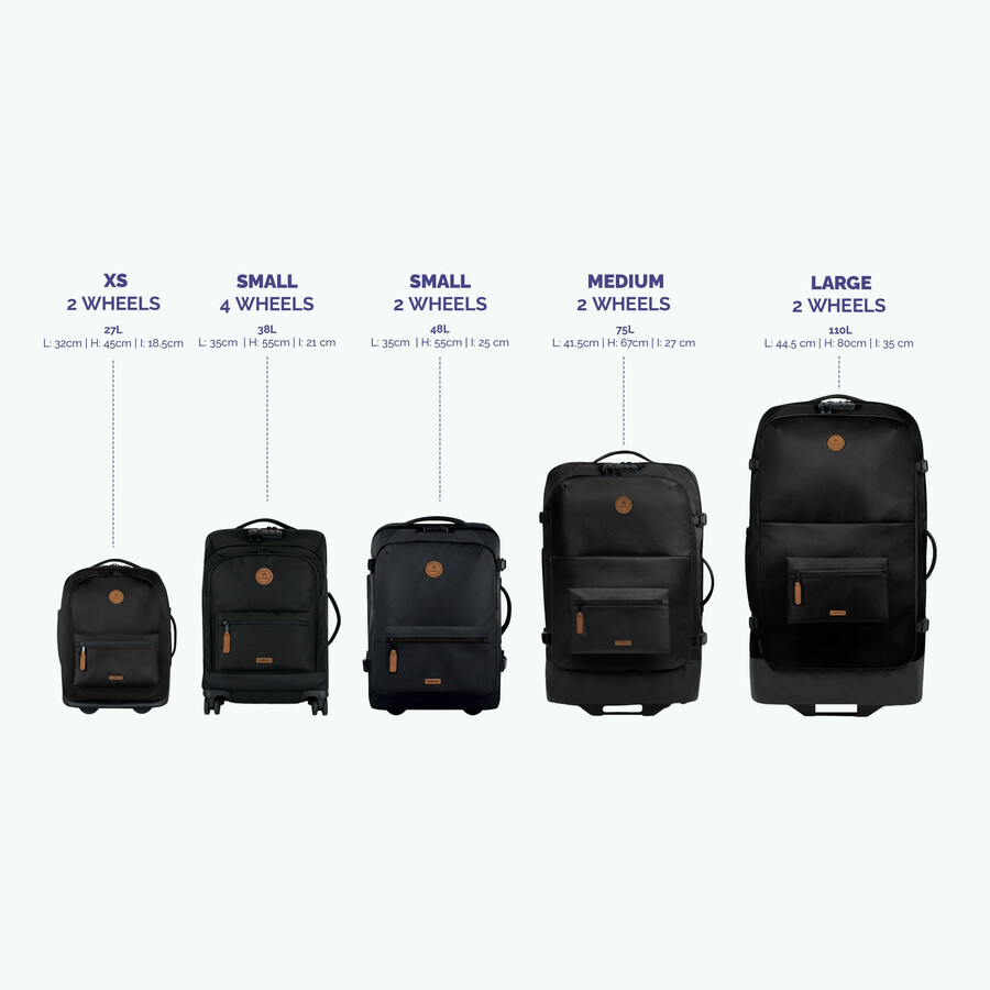 valise souple à 2 roues petite reykjavik