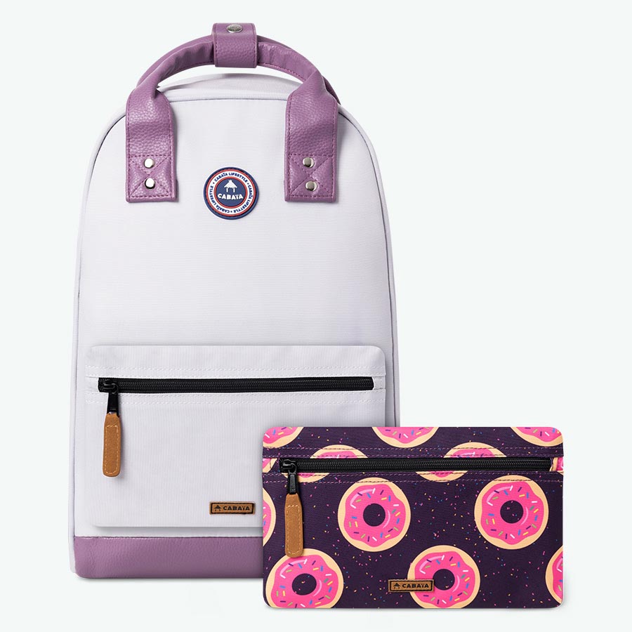 sac à dos violet vintage - taille moyenne