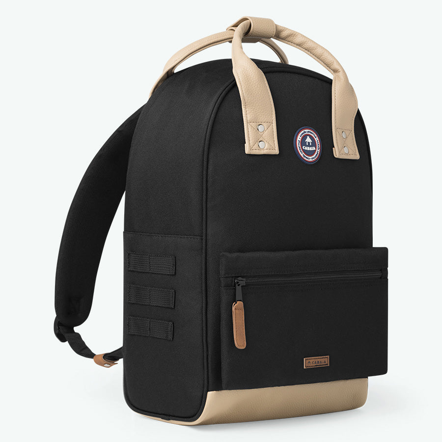 sac à dos noir vintage - taille moyenne