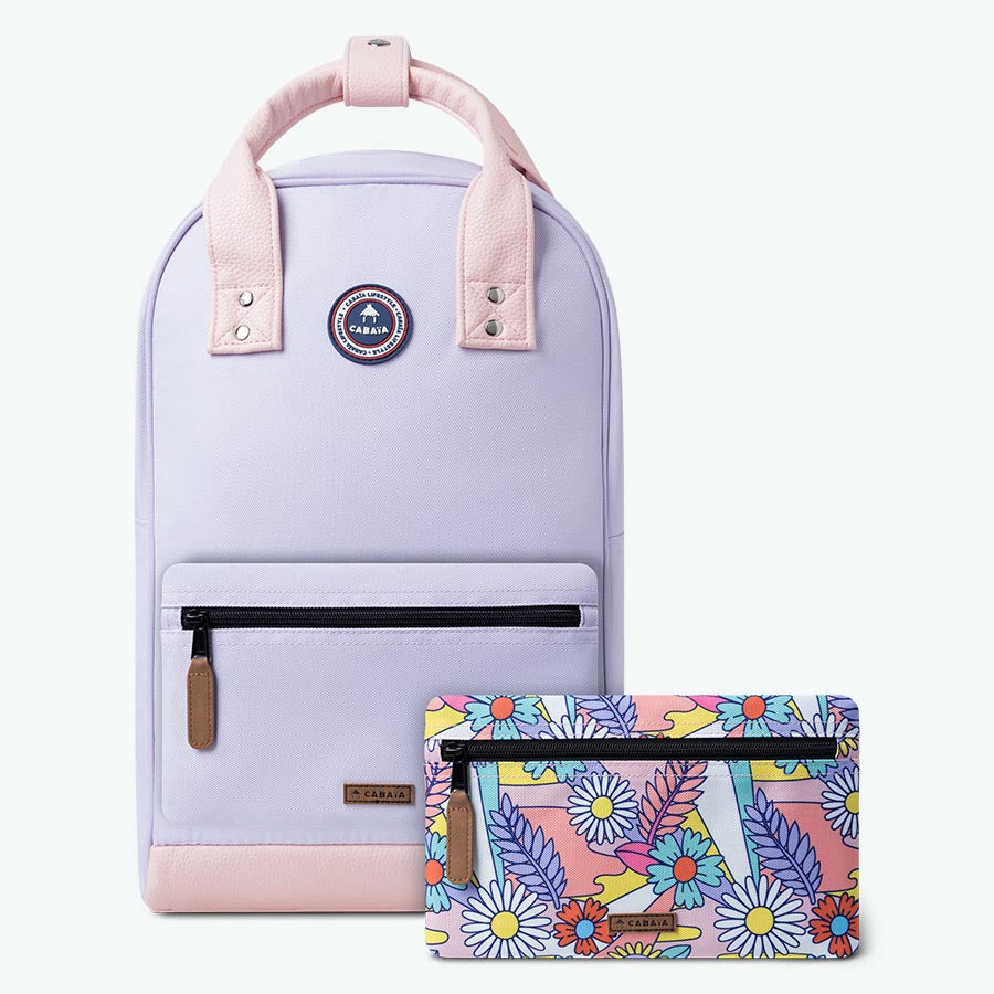 sac à dos violet vintage - taille moyenne